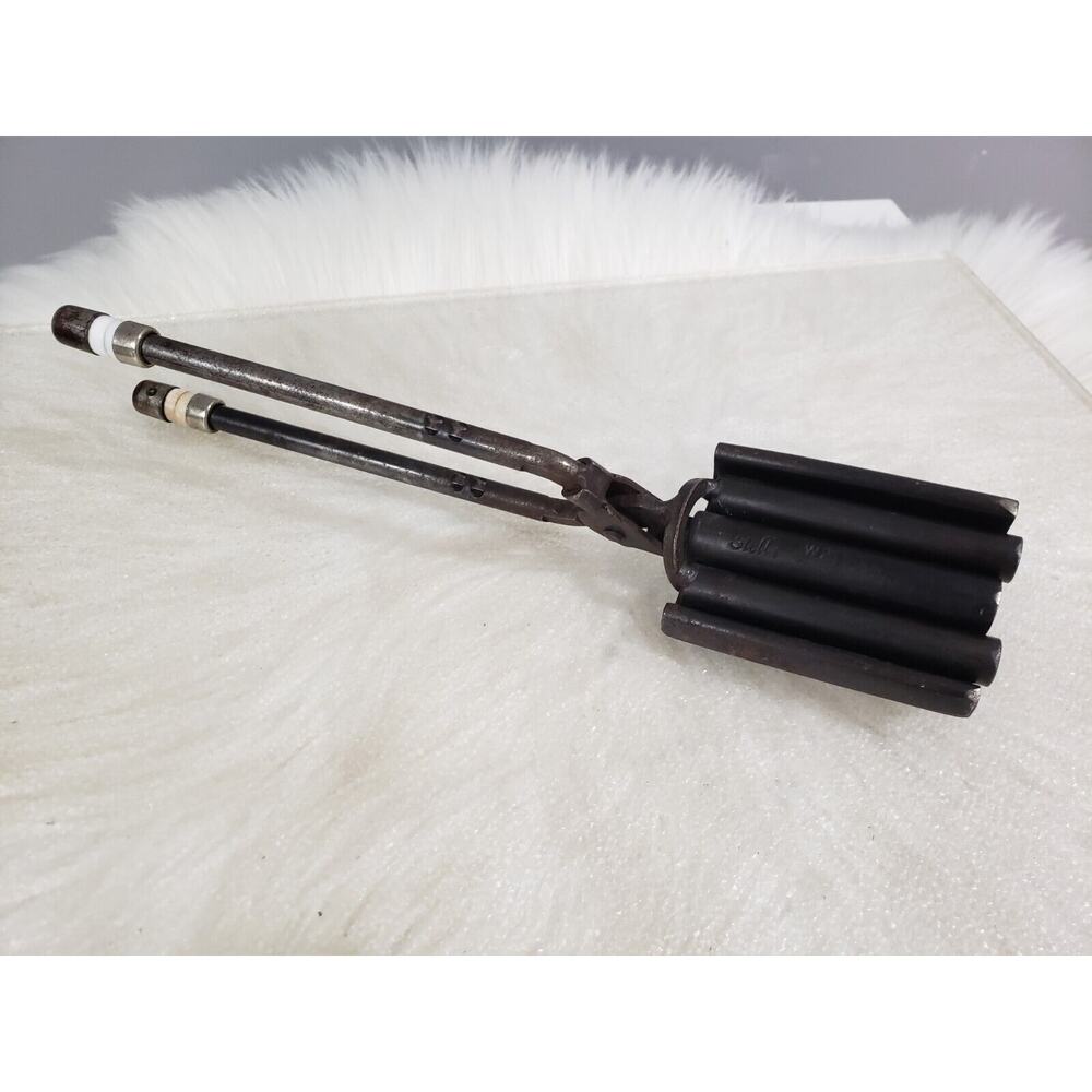 Stella Stove Curling Iron w2 5/8 Styling Round Antique Vintage Primitive‎ Vanity